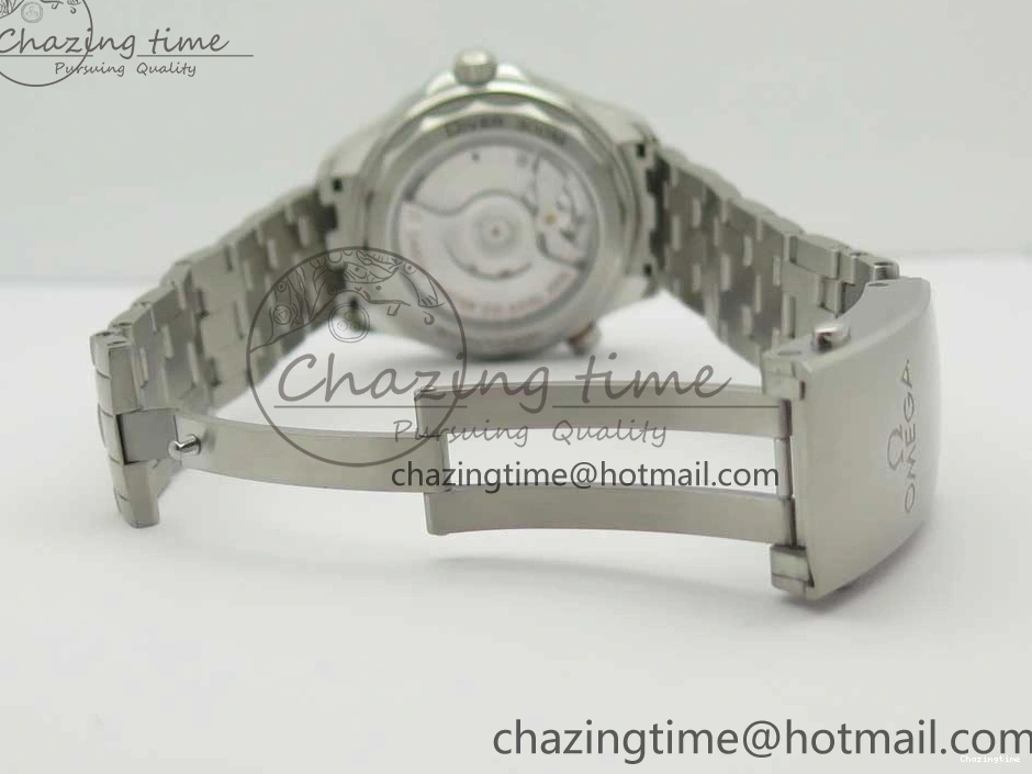 0301 ZeroBulk 2018 Seamaster Diver 300M OMF Best Edition Blue Ceramic Blue Dial on SS Bracelet A8800 (Black Balance Wheel) 7957